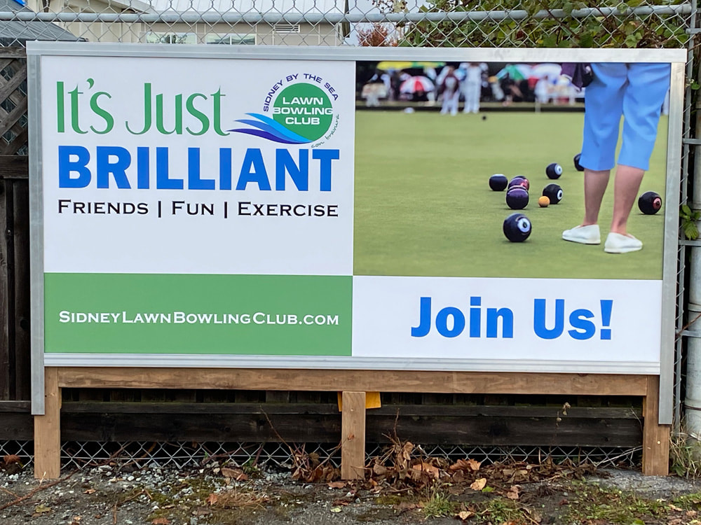 Sidney Lawn Bowling Club - New Sign Installed - 2021